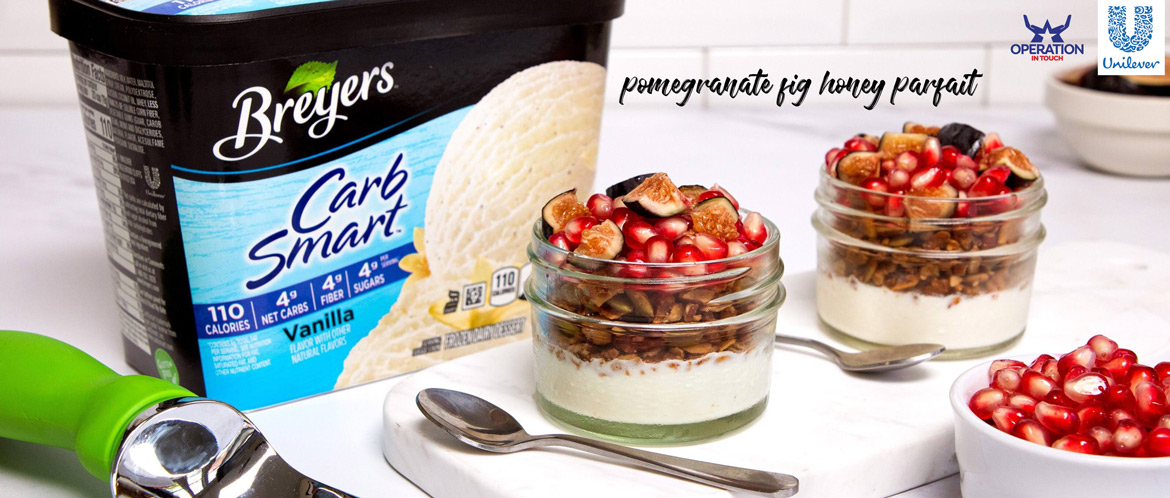 Breyers pomegranate fig honey parfait carousel