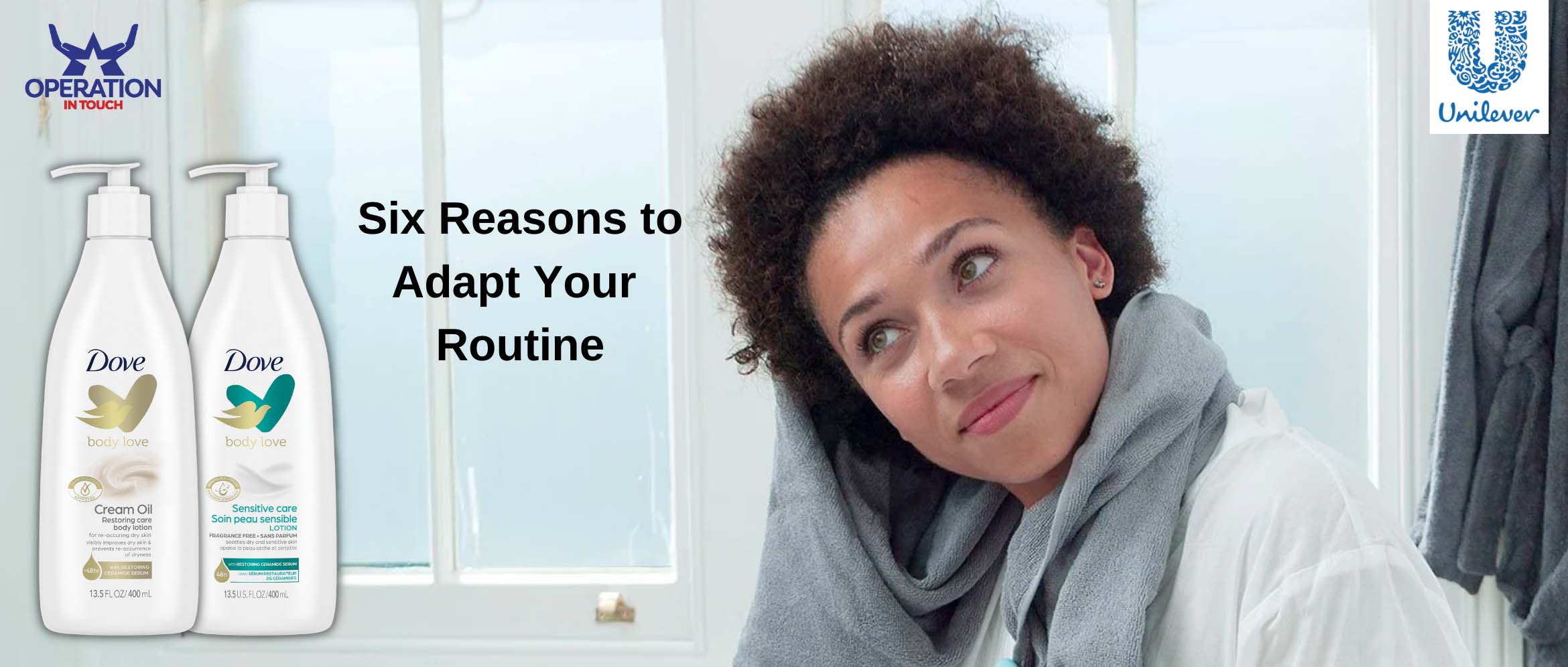 Dove six reasons to adapt your routine carousel
