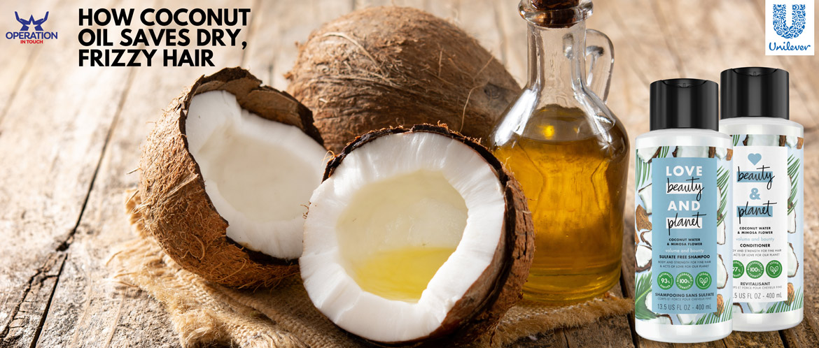 LBP coconut oil saves dry frizzy hair carousel
