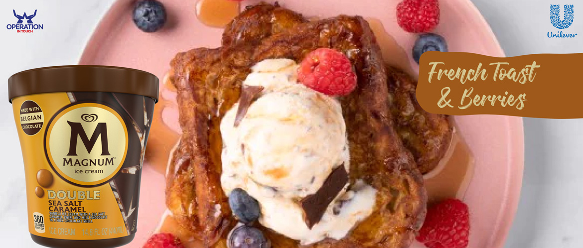 Magnum french toast berries carousel