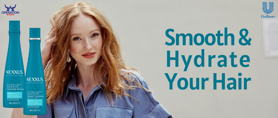 Nexxus smooth hydrate your hair carousel