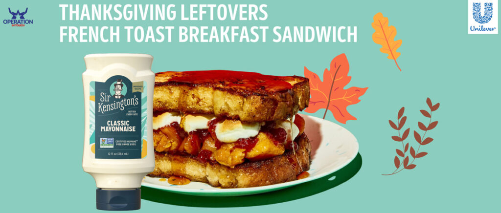 SirK thanksgiving leftovers french toast breakfast sandwich carousel