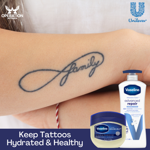 Keep Tattoos Hydrated & Healthy Vaseline keep tattoos hydrated healthy article