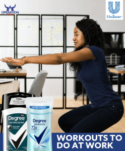 Degree workouts to do at work article copy