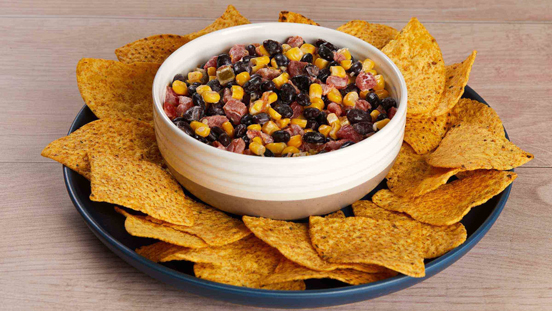 HBF Real creamy black bean corn salsa