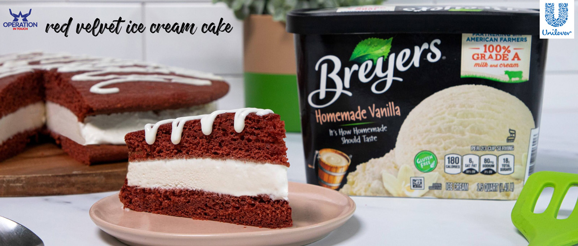 Breyers red velvet ice cream cake carousel