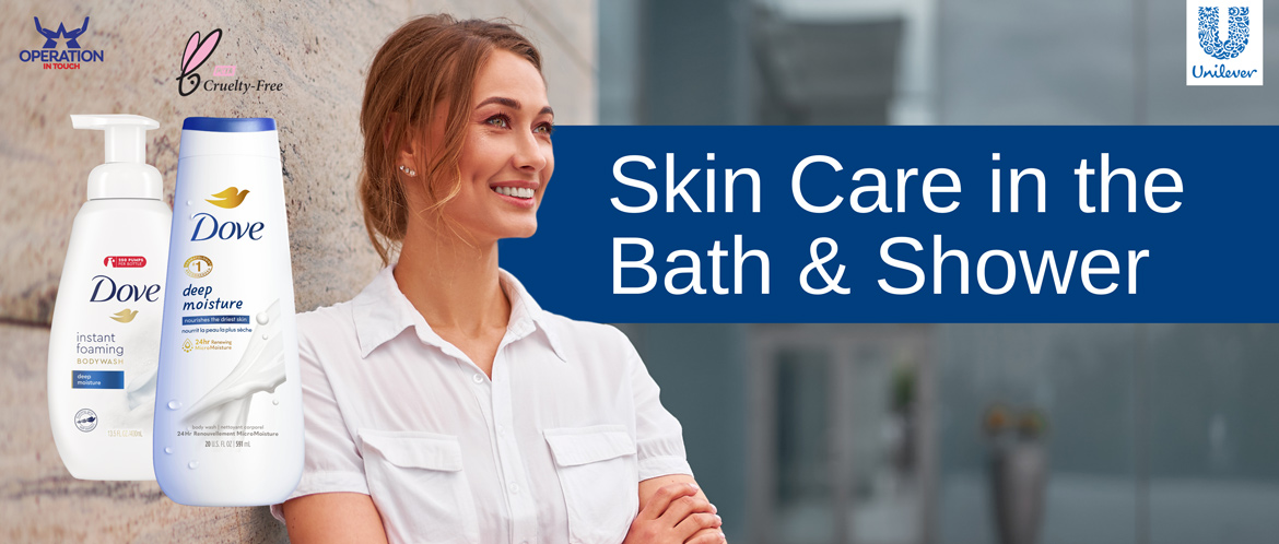Dove Skin Care in the Bath and Shower carousel