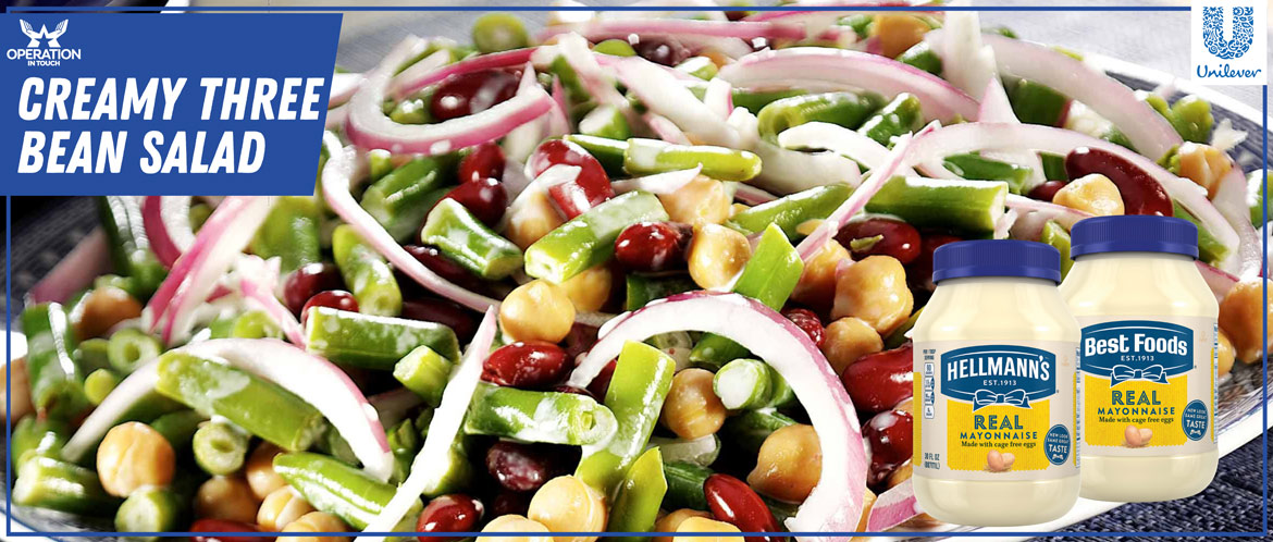 HBF creamy three bean salad carousel
