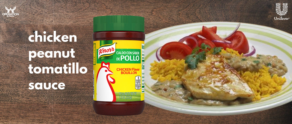 Knorr chicken with peanut tomatillo sauce carousel