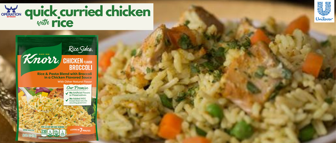 Knorr quick curried chicken with rice carousel
