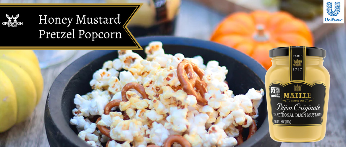 Maille honey mustard pretzel popcorn carousel