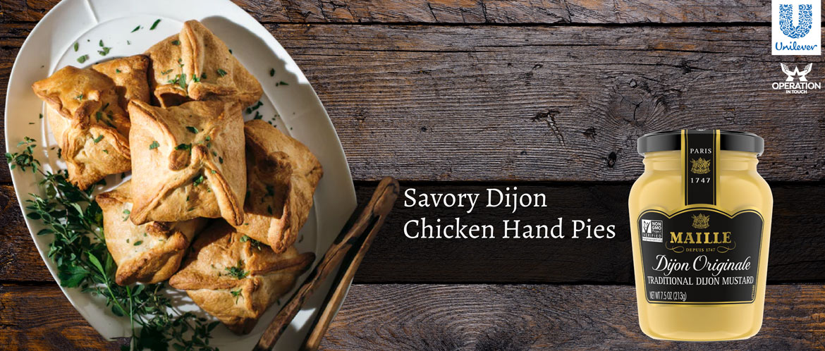 Maille savory dijon chicken hand pies carousel