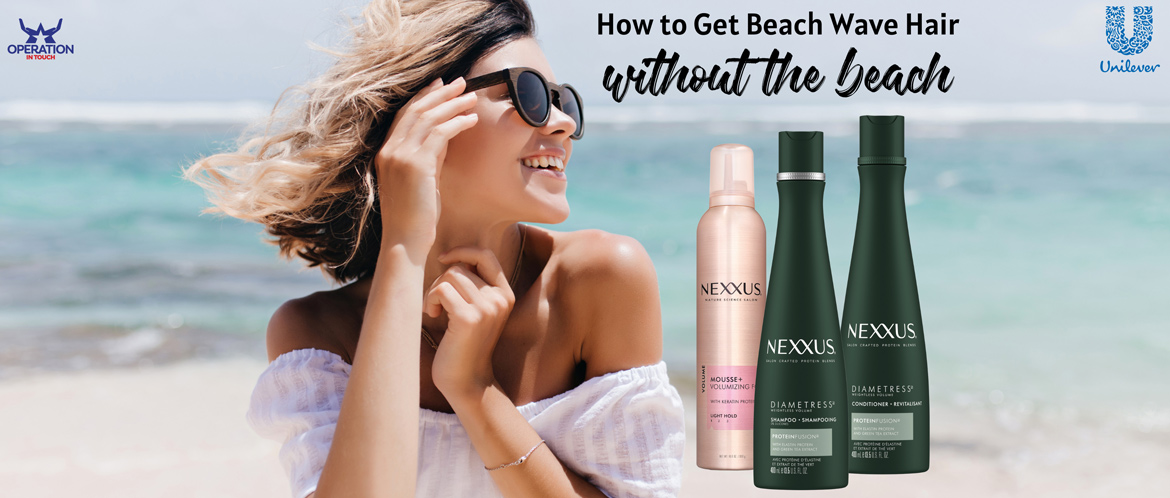 Nexxus how to get beach wave hair without the beach carousel