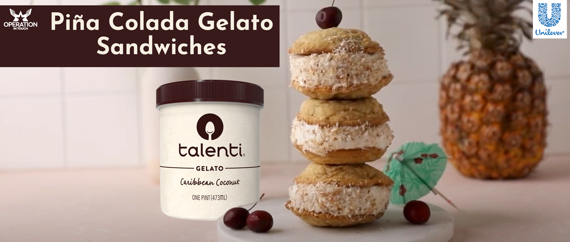 Talenti piña colada gelato sandwiches carousel