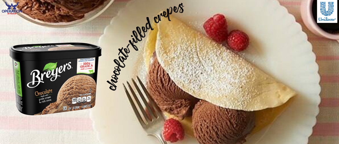 Breyers chocolate filled crepes carousel