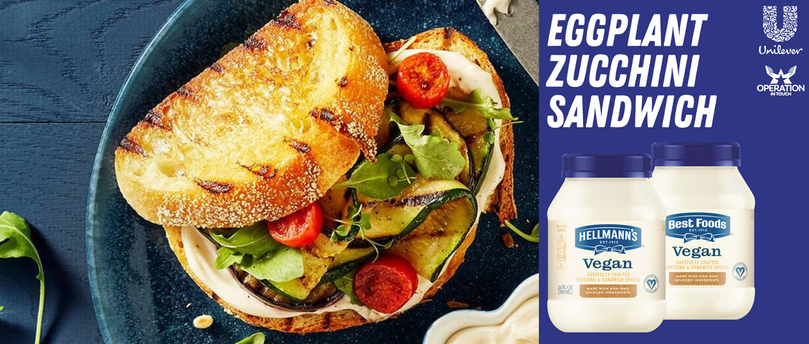 HBF eggplant zucchini sandwich carousel