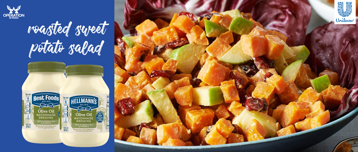 HBF roasted sweet potato salad carousel