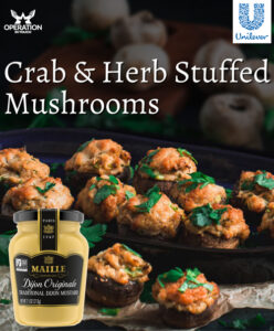 Maille crab herb stuffed mushrooms article