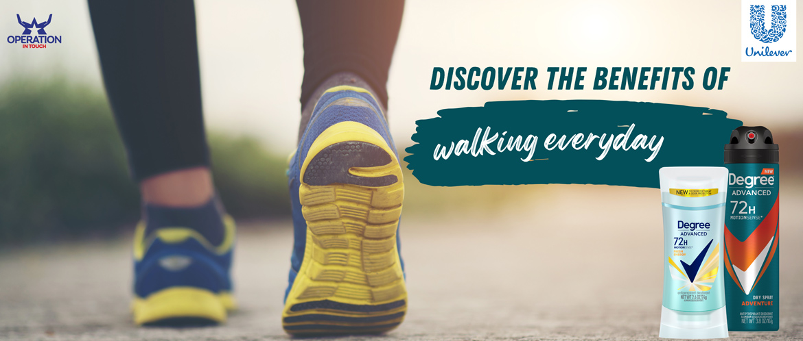 Degree benefits of walking everyday carousel