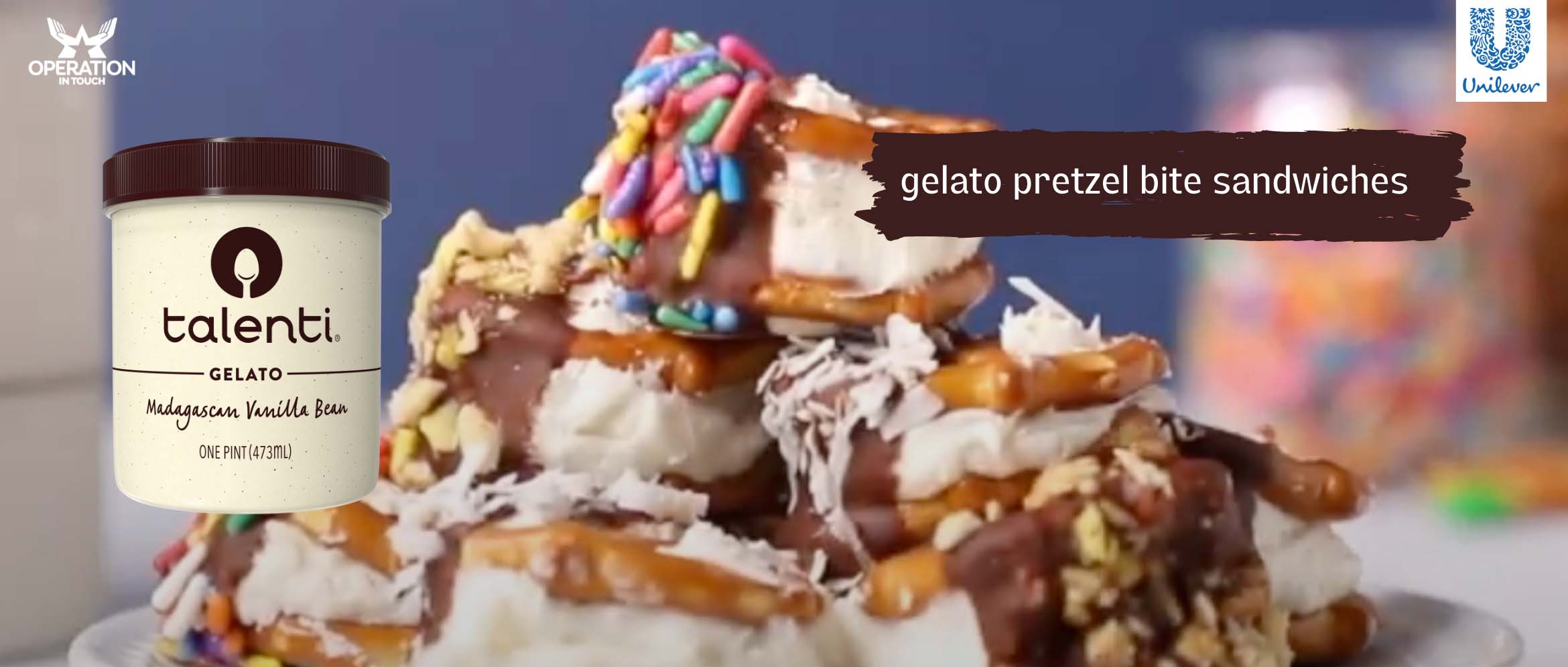 Talenti gelato pretzel bite sandwiches carousel