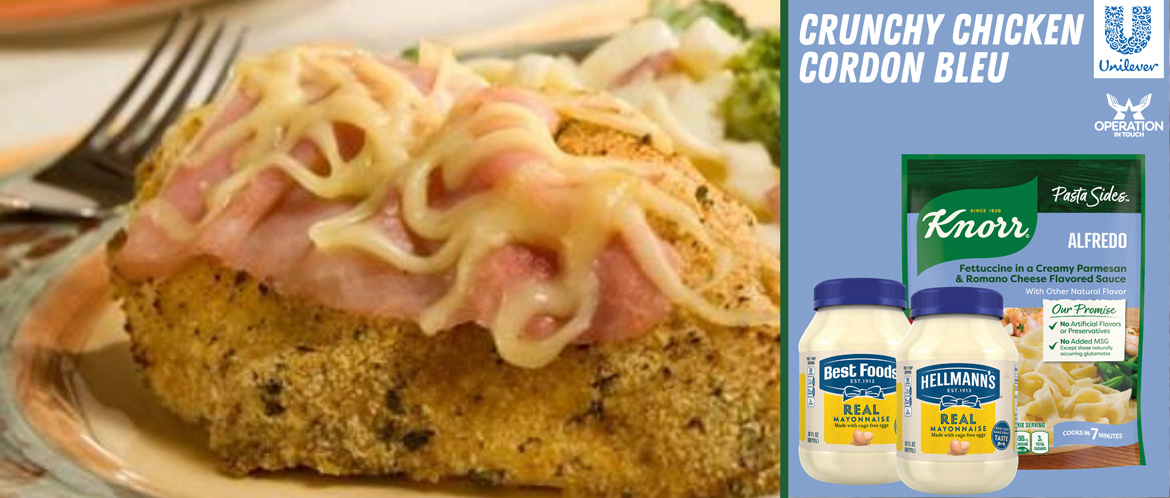 Knorr crunchy chicken cordon bleu carousel