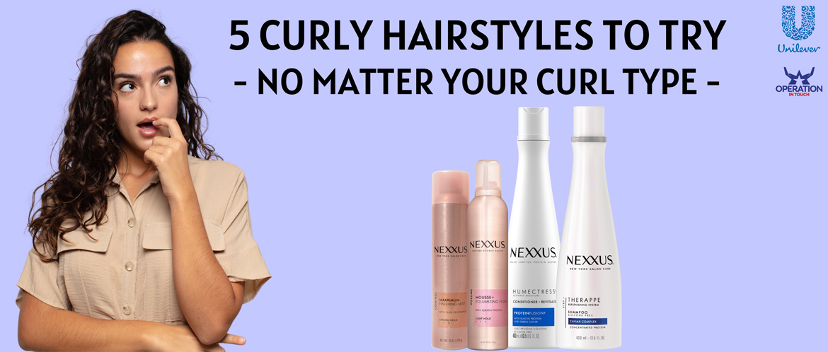 Nexxus 5 curly hairstyles carousel