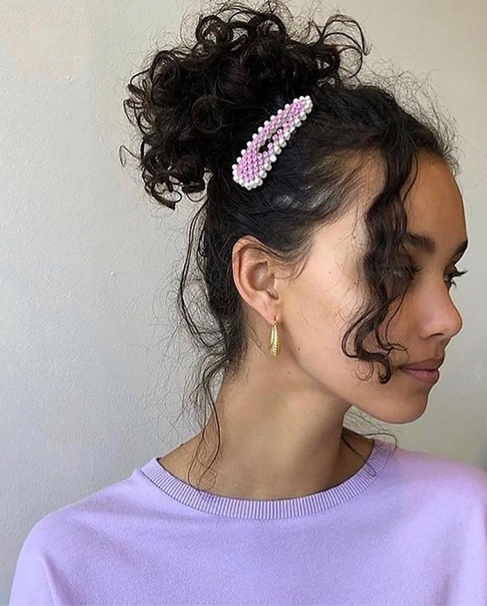 Nexxus curly hair statement clip