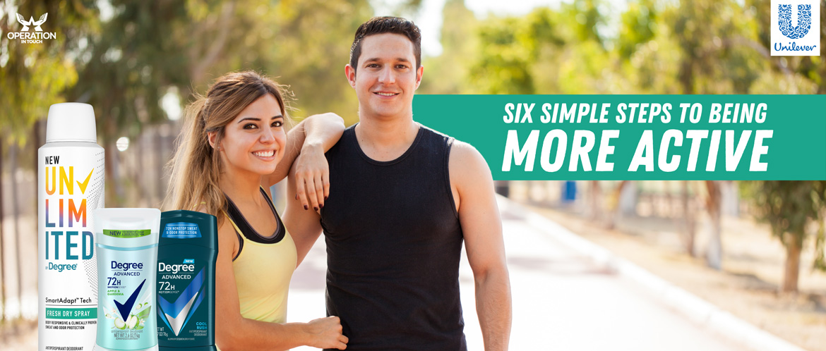 Degree Six Simple Steps to Being More Active carousel