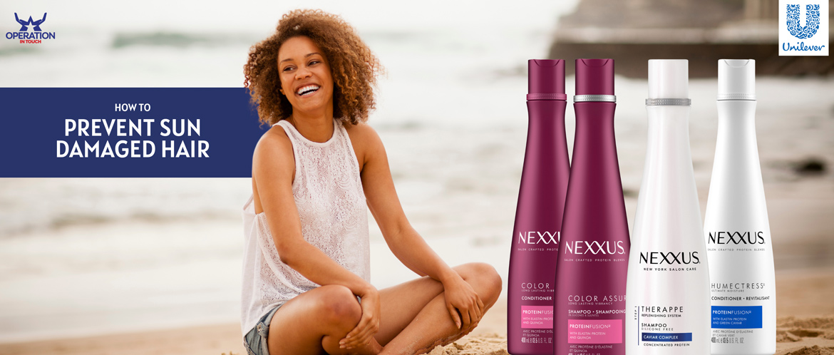 Nexxus how to prevent sun damaged hair carousel