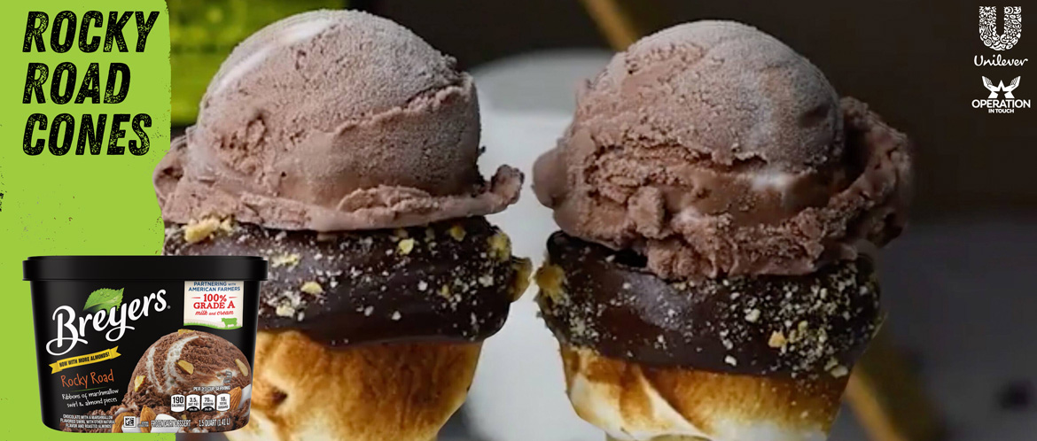 Breyers rocky road cones carousel