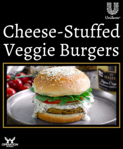 Maille cheese stuffed veggie burger article