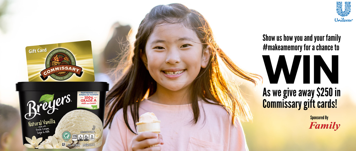 Breyers make a memory sweepstakes carousel