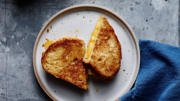 HBF perfectly crispy grilled cheese