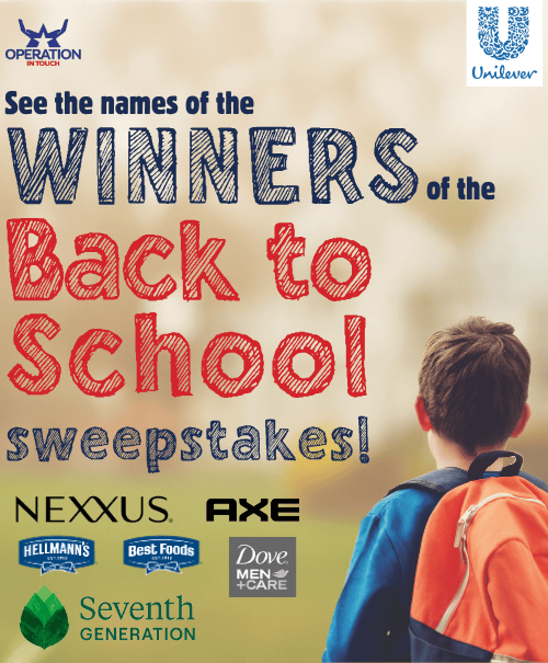 2025 Back-to-School Sweepstakes Winners! 2025 BTS winners article