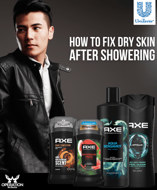 Axe How to Fix Dry Skin After Showering Article